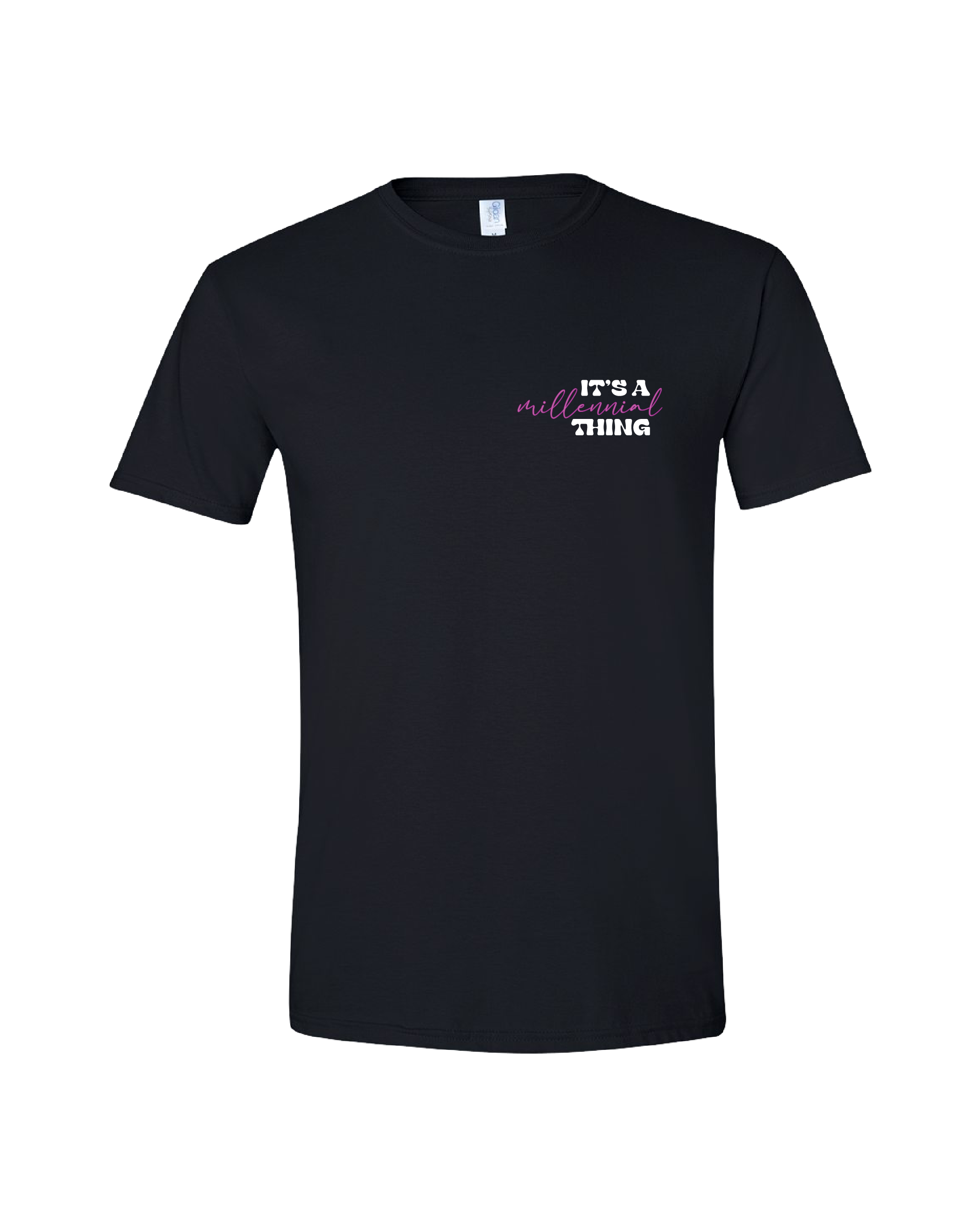 Black Millennial Front T-Shirt