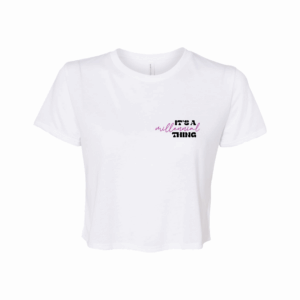 White It's A Millennial Cropped T-Shirt