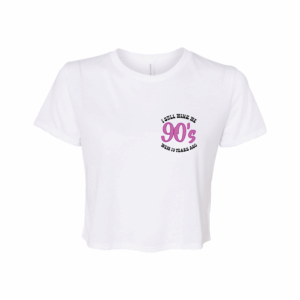 White 90's Cropped T-Shirt